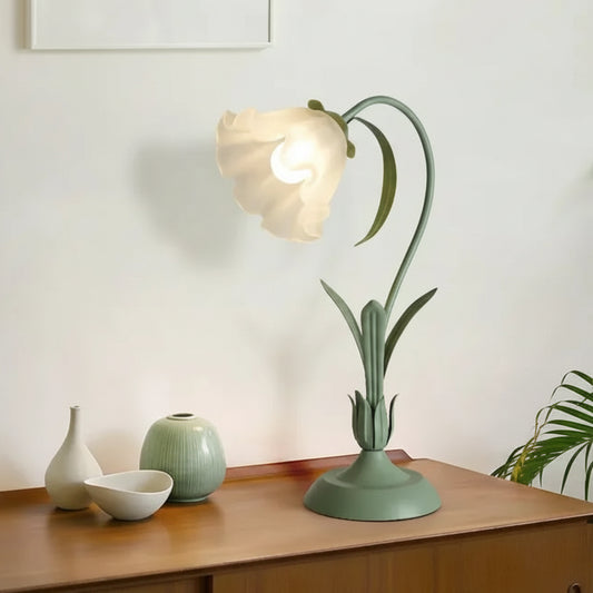 Vintage French Flower Table Lamp